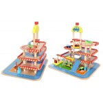 Garaj mare cu lift pe 3 nivuri plus heliport cu accesorii incluse Garage XXL Luxury Ecotoys